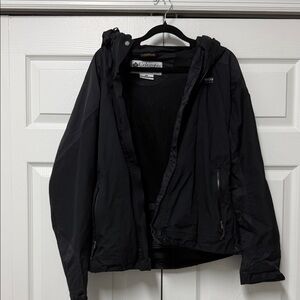 Columbia women rain coat Black Jacket